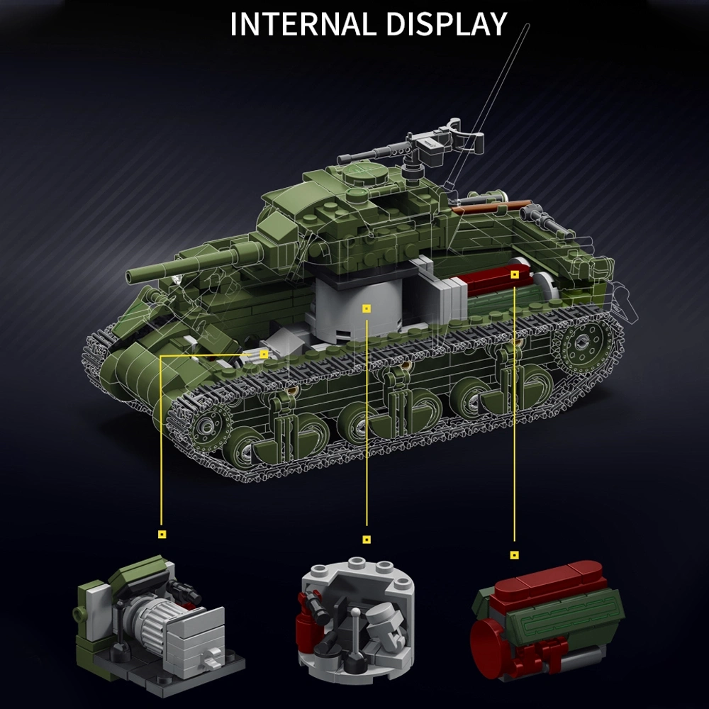 LeYi 66108 M4A1 Battle Tank Military
