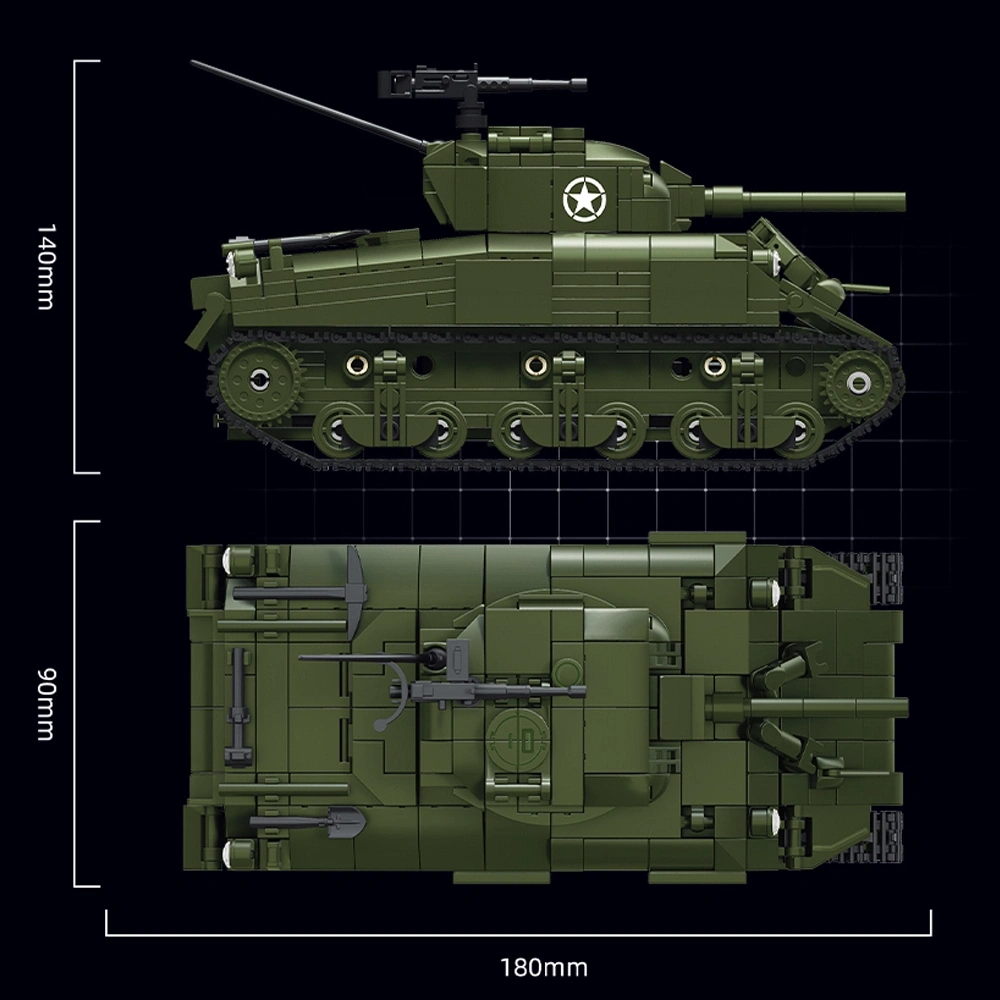 LeYi 66108 M4A1 Battle Tank Military