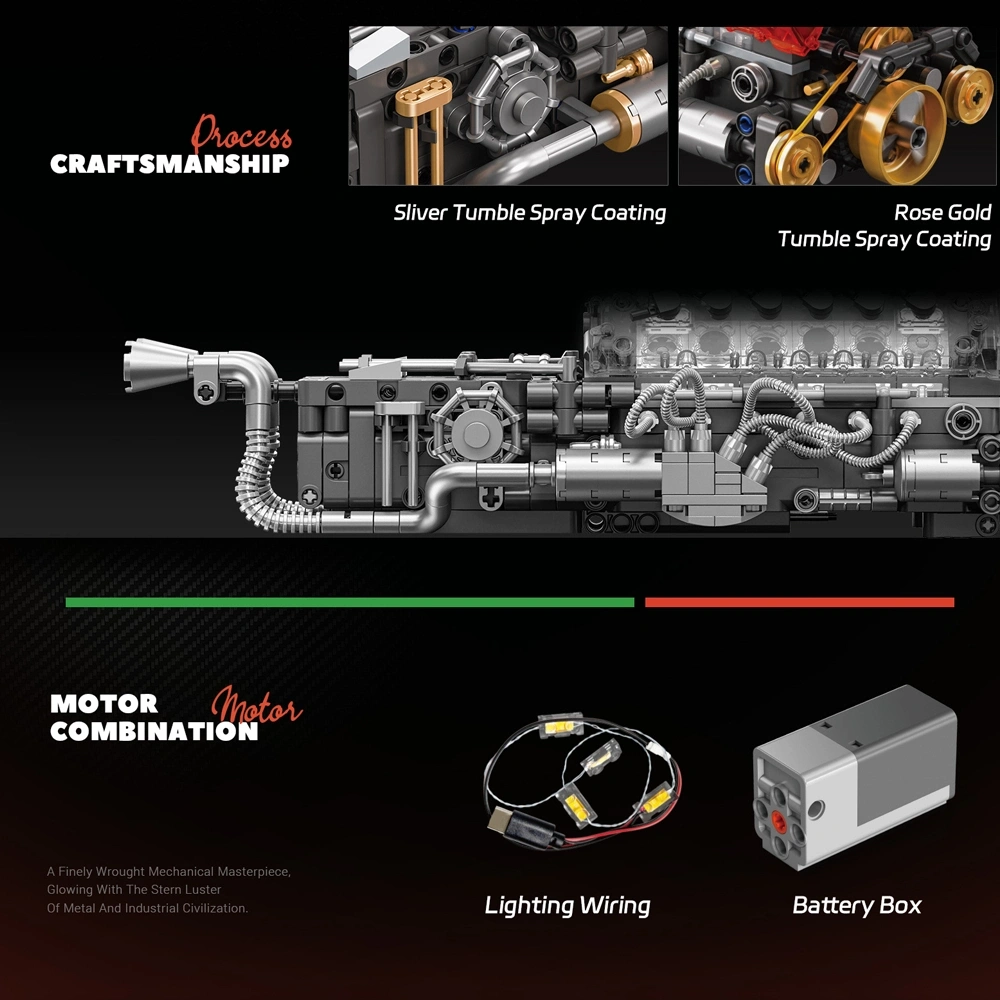 EIKEE Y15017 Ferrari SP3 Engine Technic