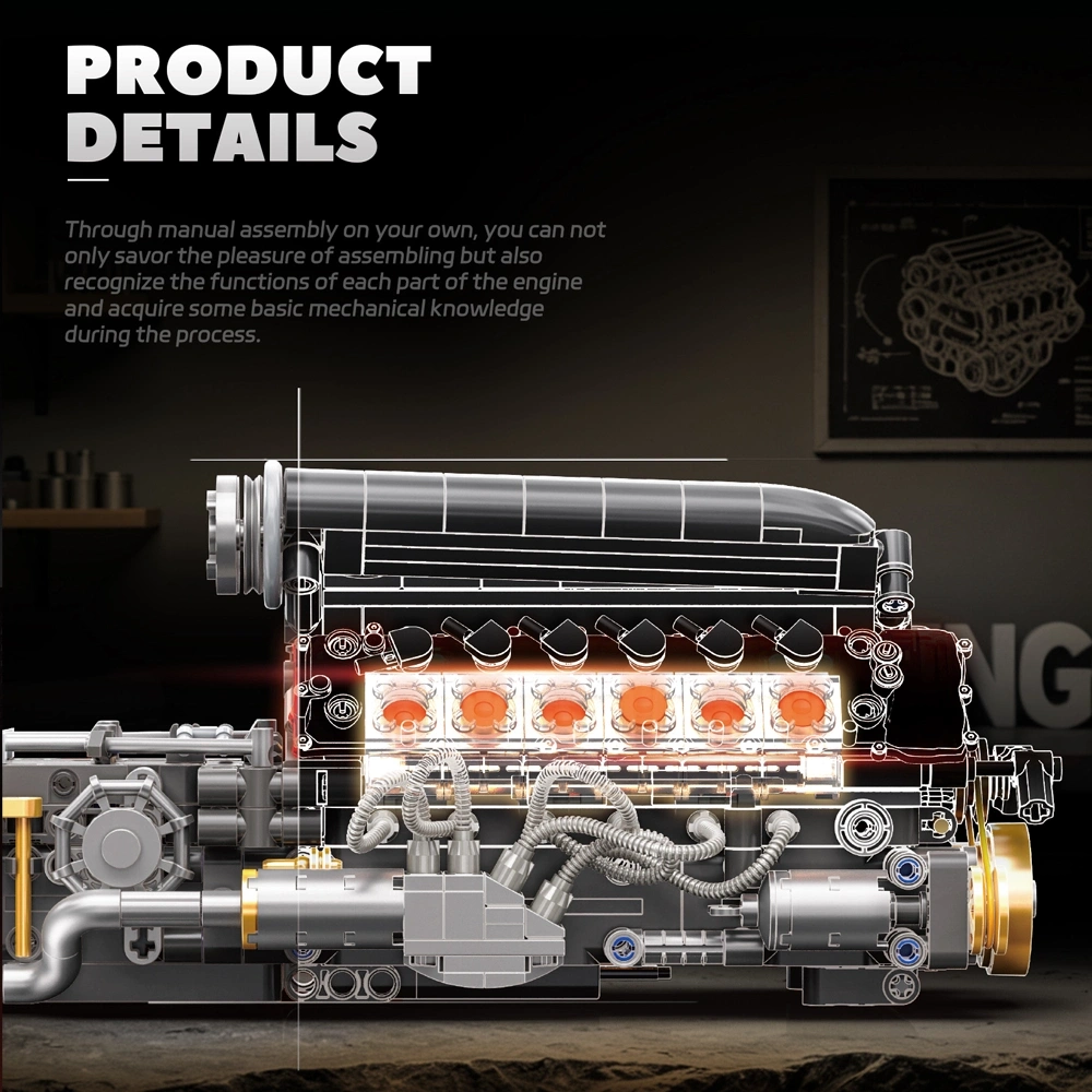 EIKEE Y15017 Ferrari SP3 Engine Technic