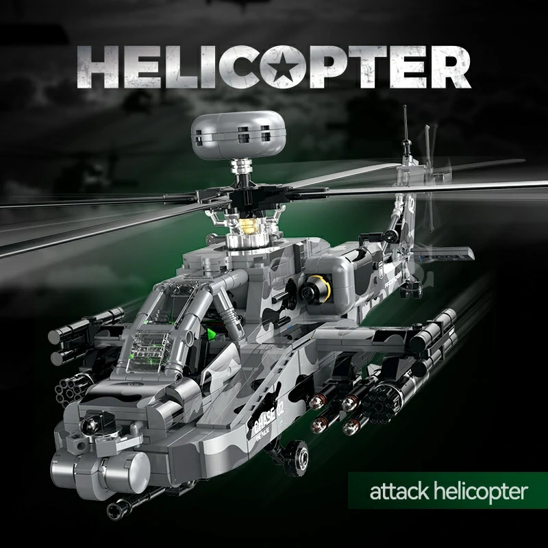 GULY 60549 Attack Helicopter Military