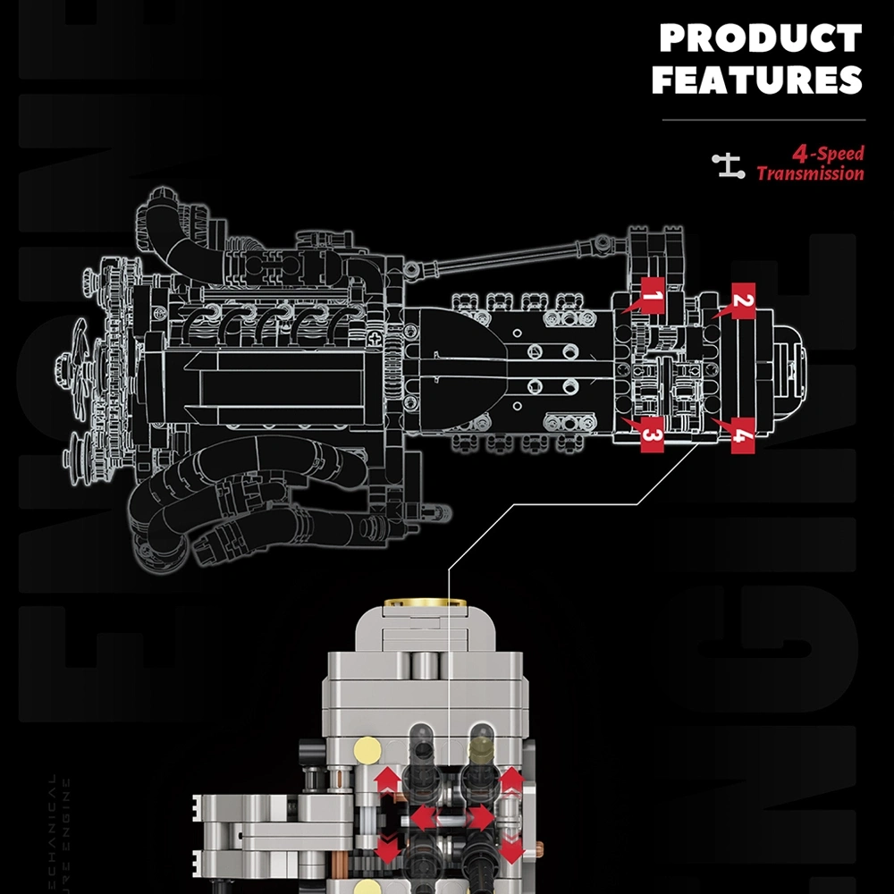 EIKEE Y15011 GtrR34 Engine Technic