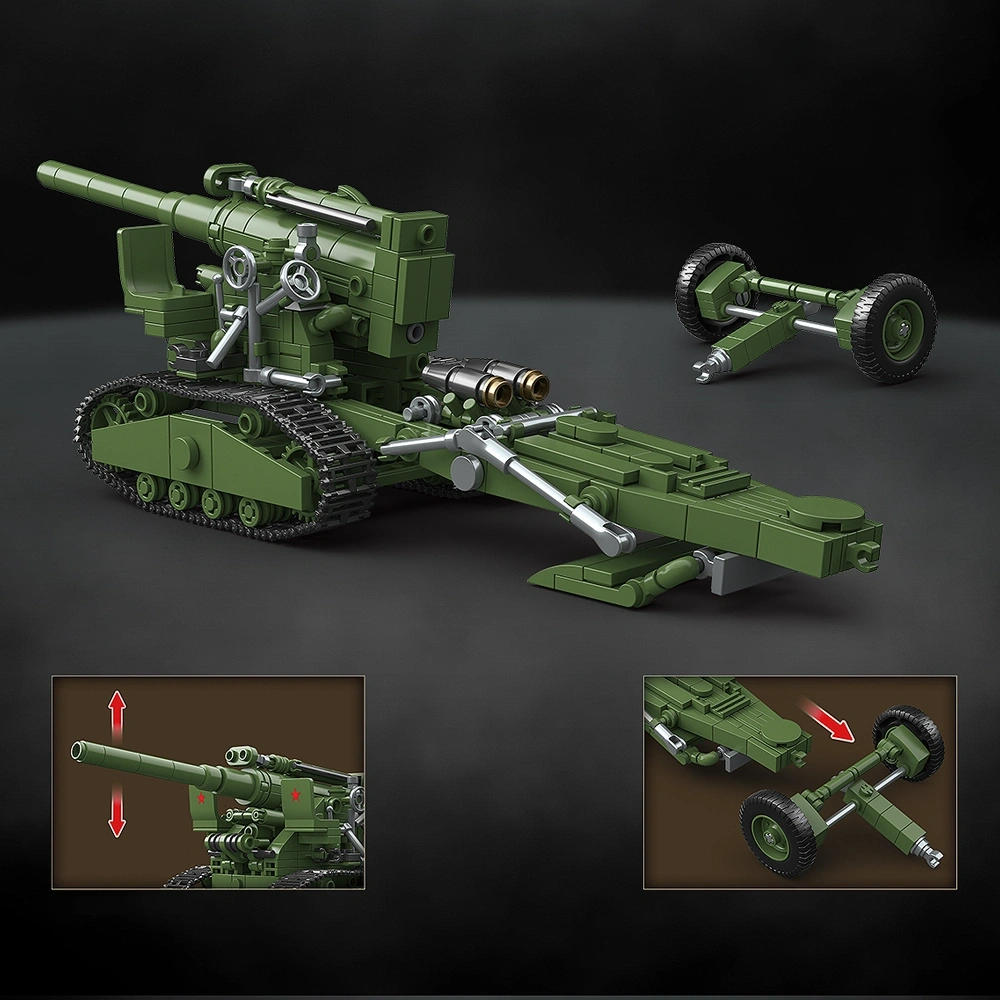 QUANGUAN 100331 B-4 M1931 203mm Howitzer Tank Military