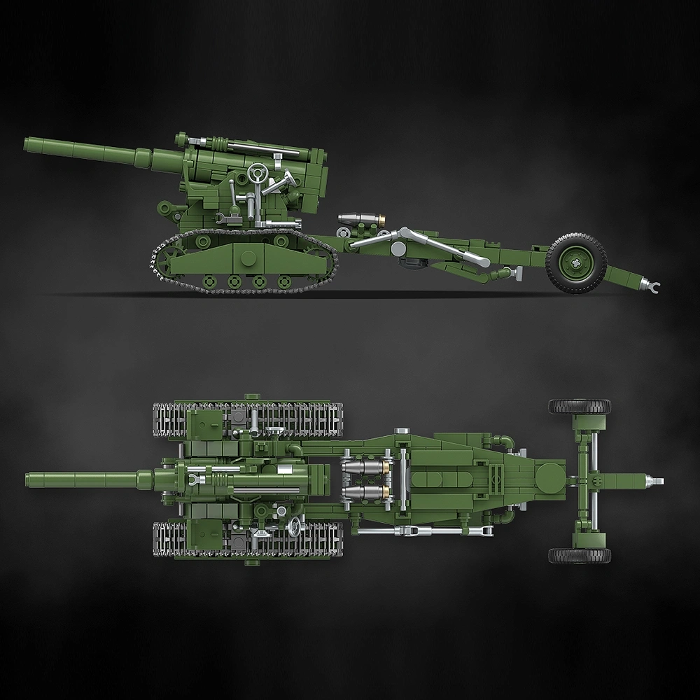 QUANGUAN 100331 B-4 M1931 203mm Howitzer Tank Military