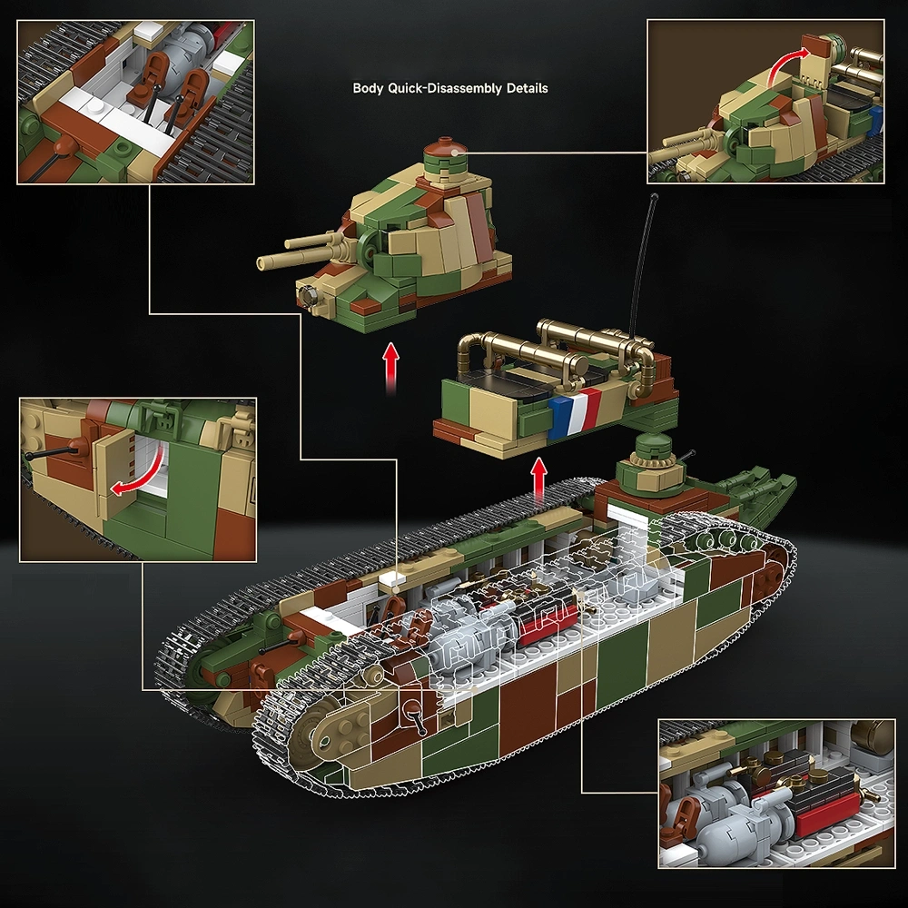 QUANGUAN 100334 CHAR 2C Tank Military