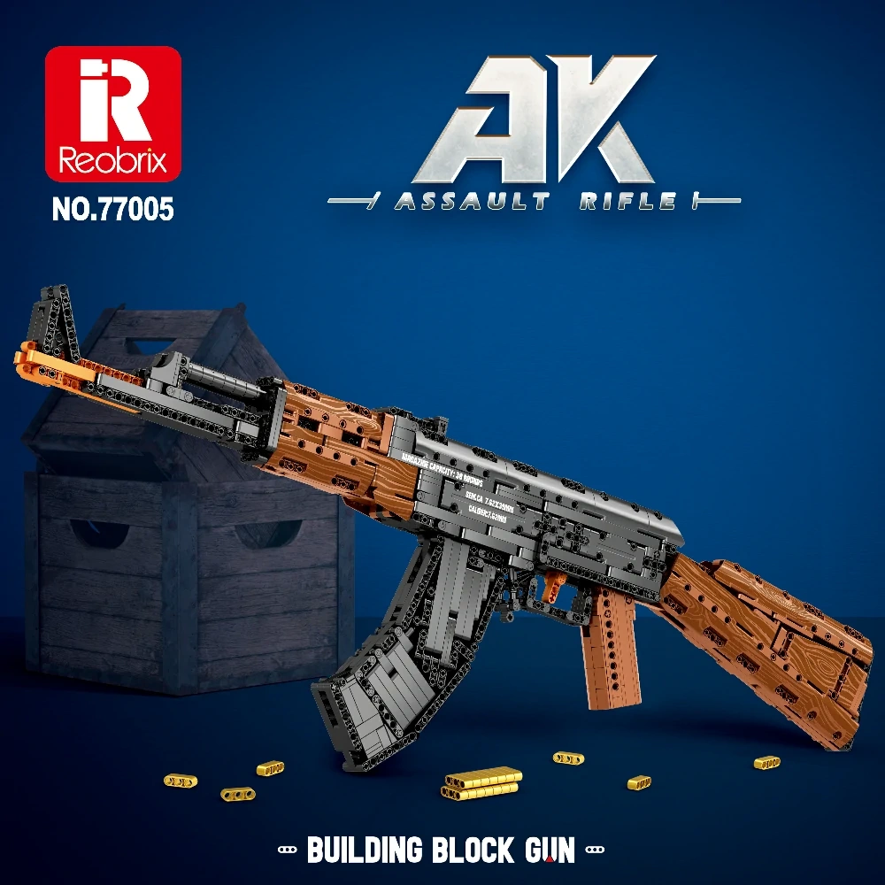Reobrix 77005 AK-47 Assault Rifle Military