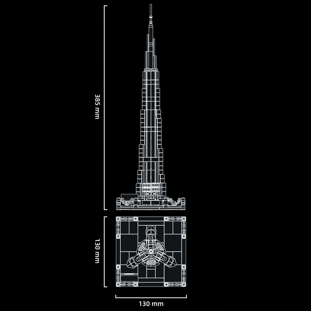 LeYi 67019 THE BURJKHALIFA TOWER Modular Buildings