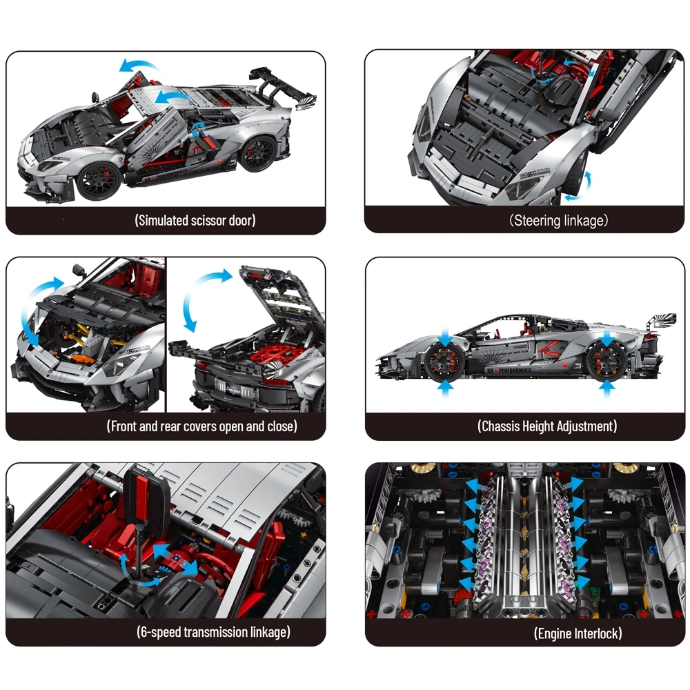 CBOX JD042 Super Car WORLDRENOWNED SPORTS CARS Technic