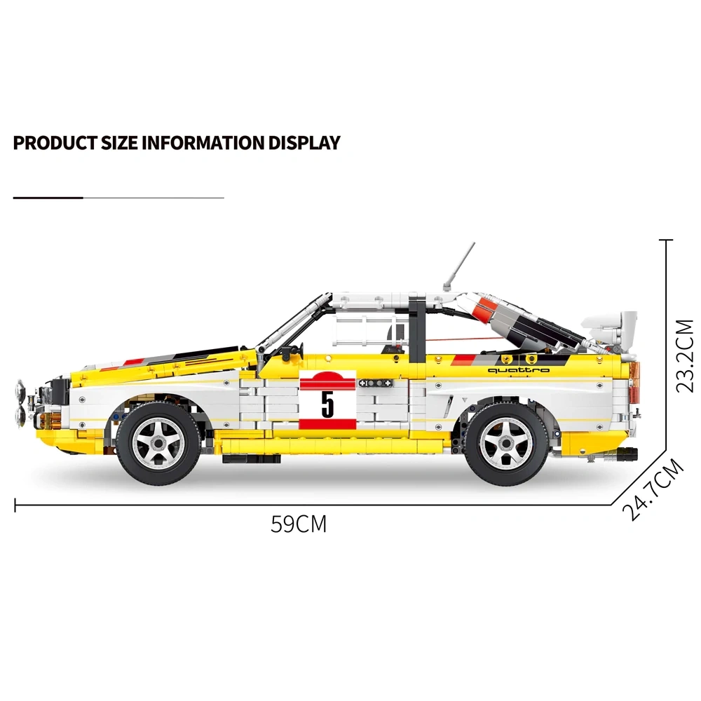 ProBlocks YC-23043 SPORT QUATTRO S1 1:8 Technic