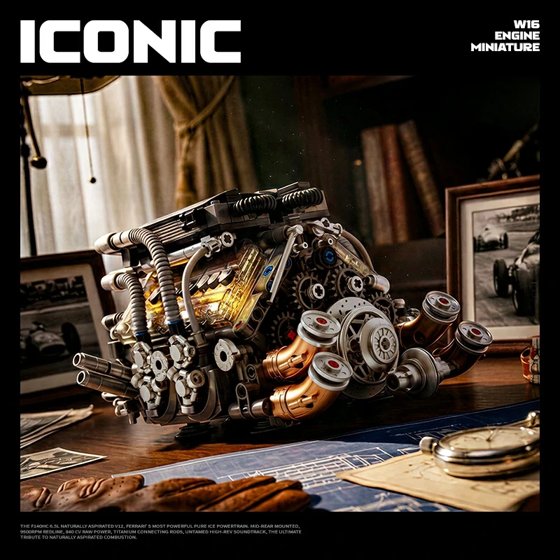 EIKEE Y15019 Piston W16 Engine Technic