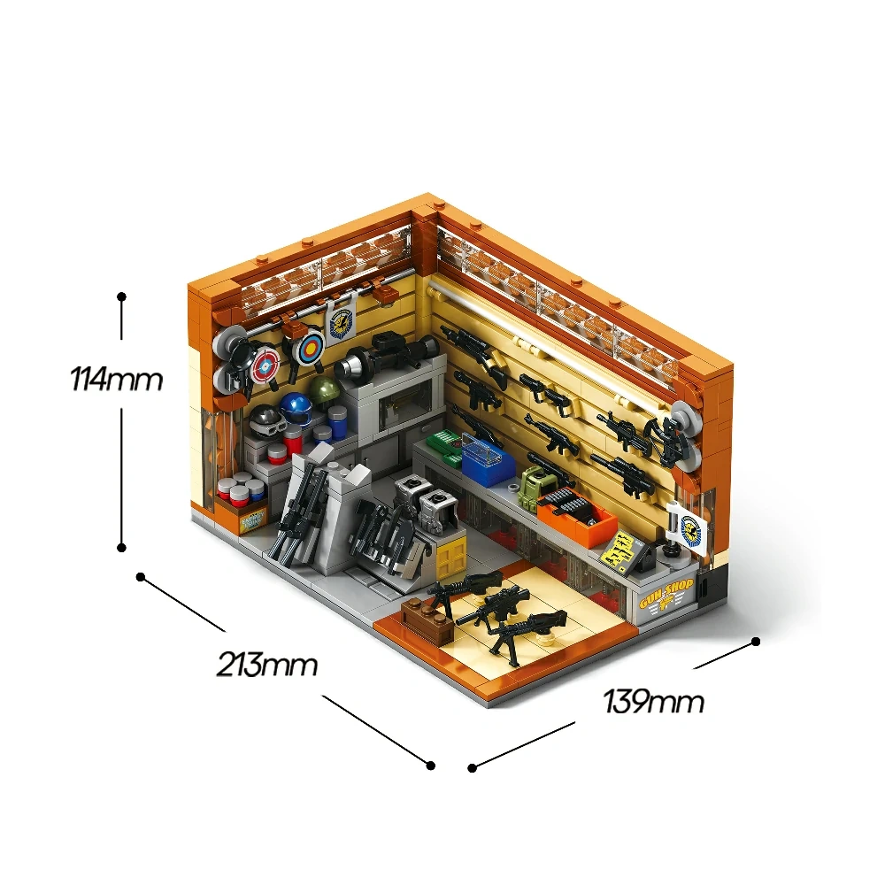 Reobrix 66302 GUN SHOP Modular Buildings