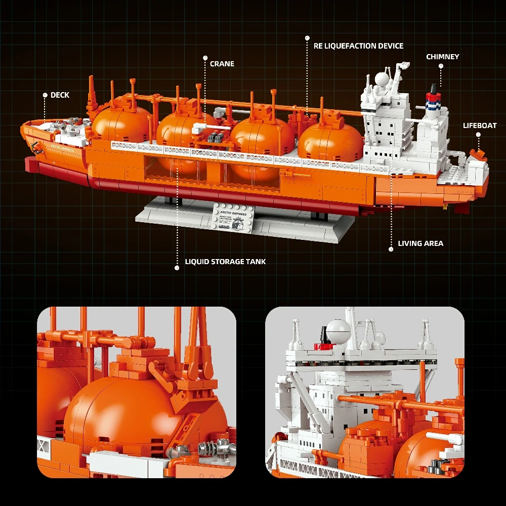 Jiestar X78009 MOSS TYPE LNG VESSEL Technic
