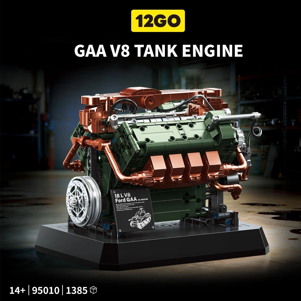 12GO 95010 GAA V8 Tank Engine Technic