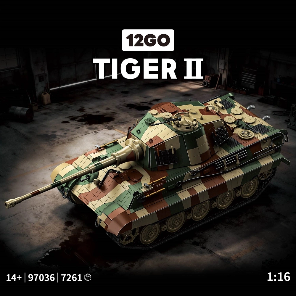 12GO 97036 Tiger II Tank Military