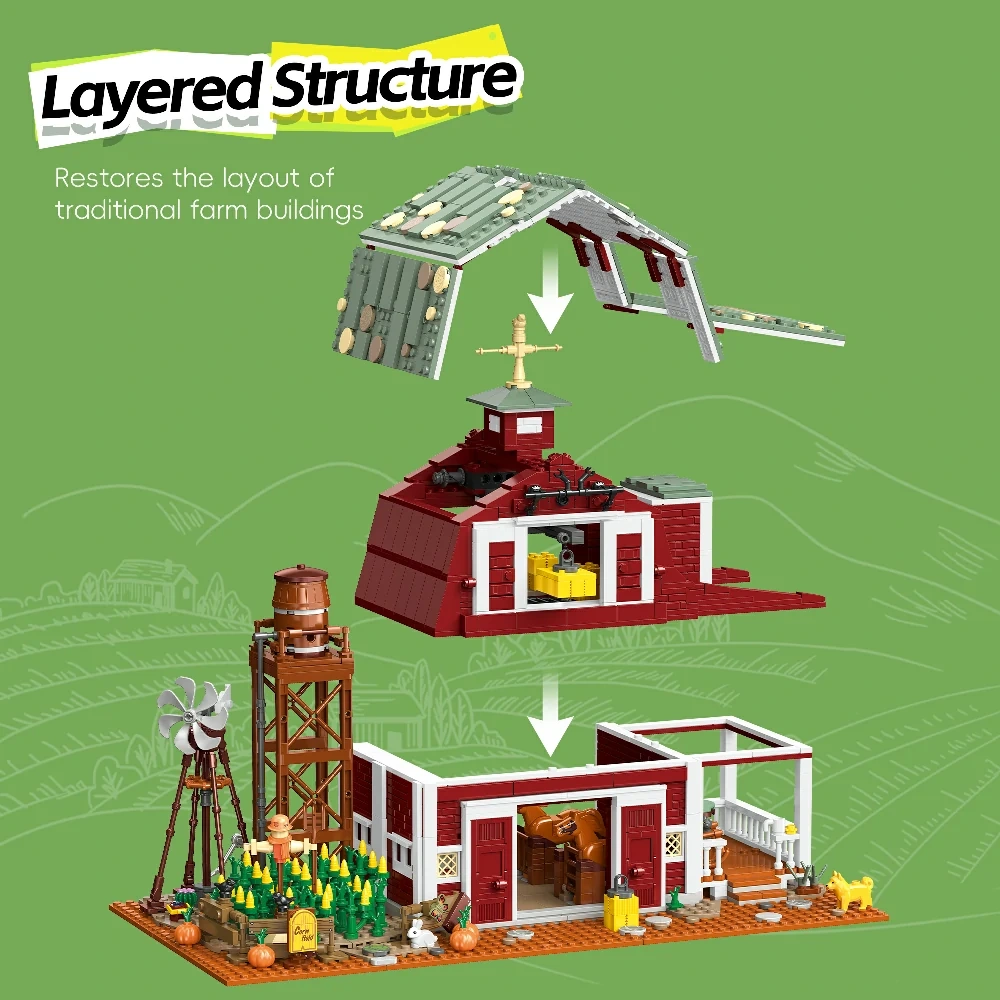 Jiestar X68003 Rustic Barn Farm Modular Buildings