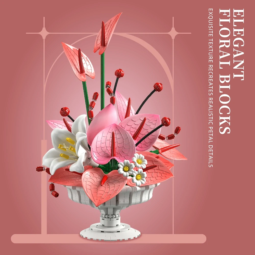 Jiestar X88055 Heartfelt Bloom Creator Expert
