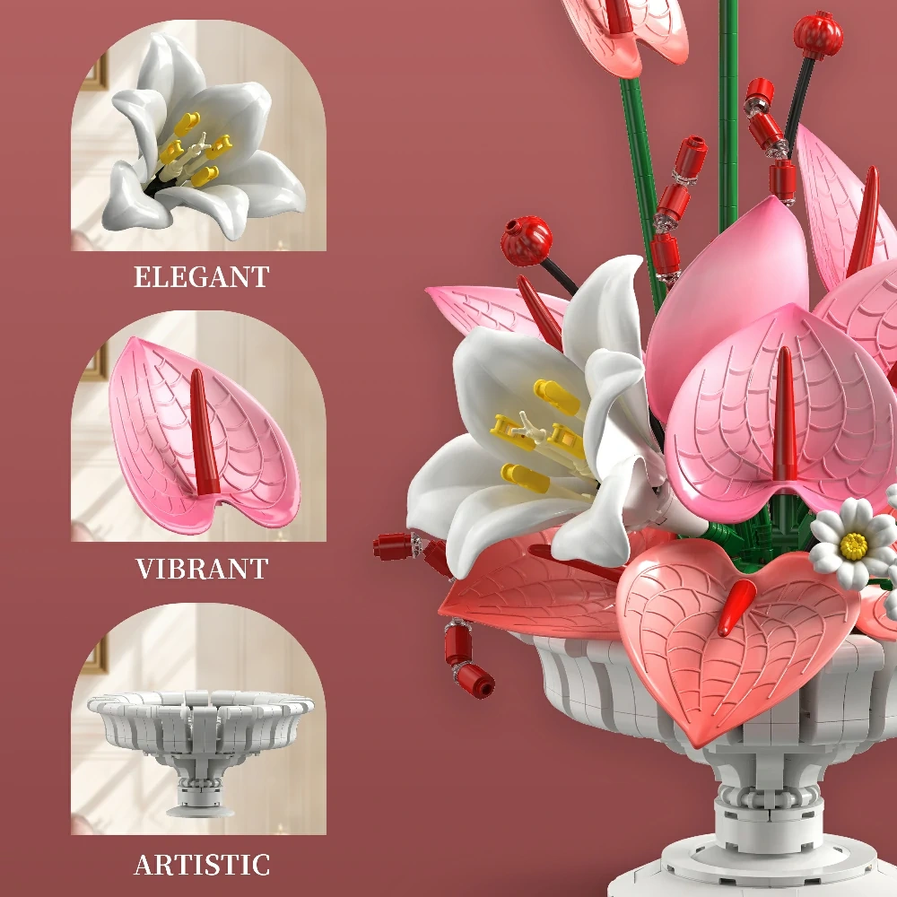 Jiestar X88055 Heartfelt Bloom Creator Expert