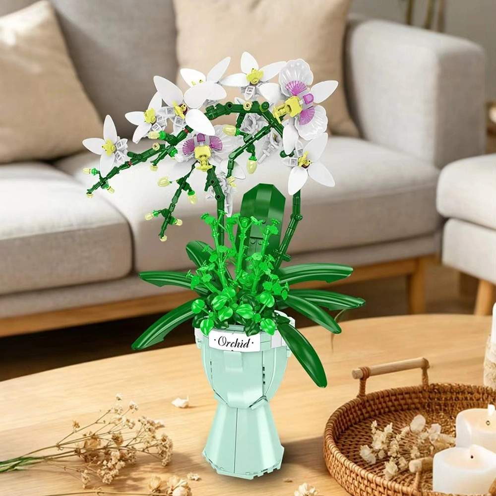 MouldKing 24123 White ButterAy Orchid Creator Expert