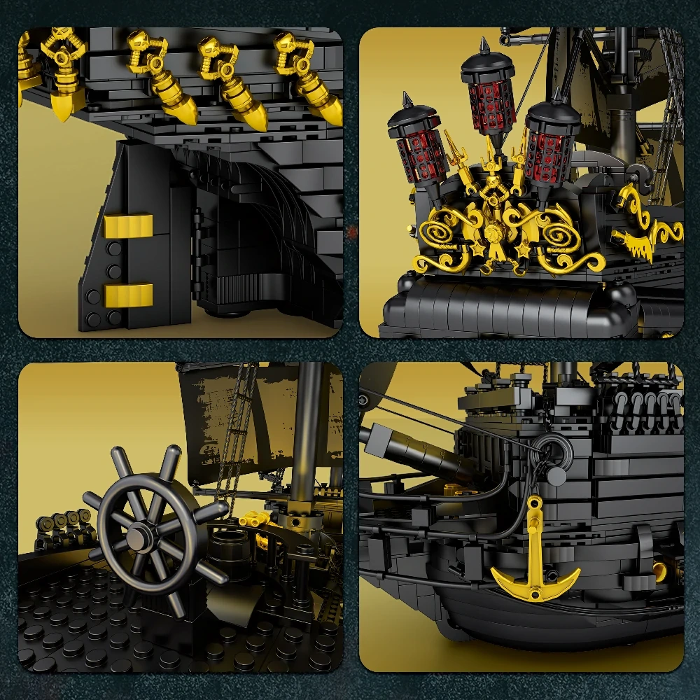 Reobrix 66036 Black Pearl Pirate Ship Technic