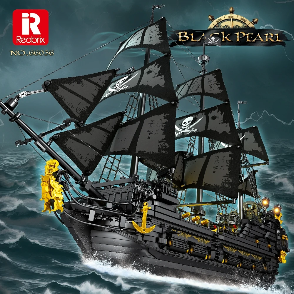 Reobrix 66036 Black Pearl Pirate Ship Technic