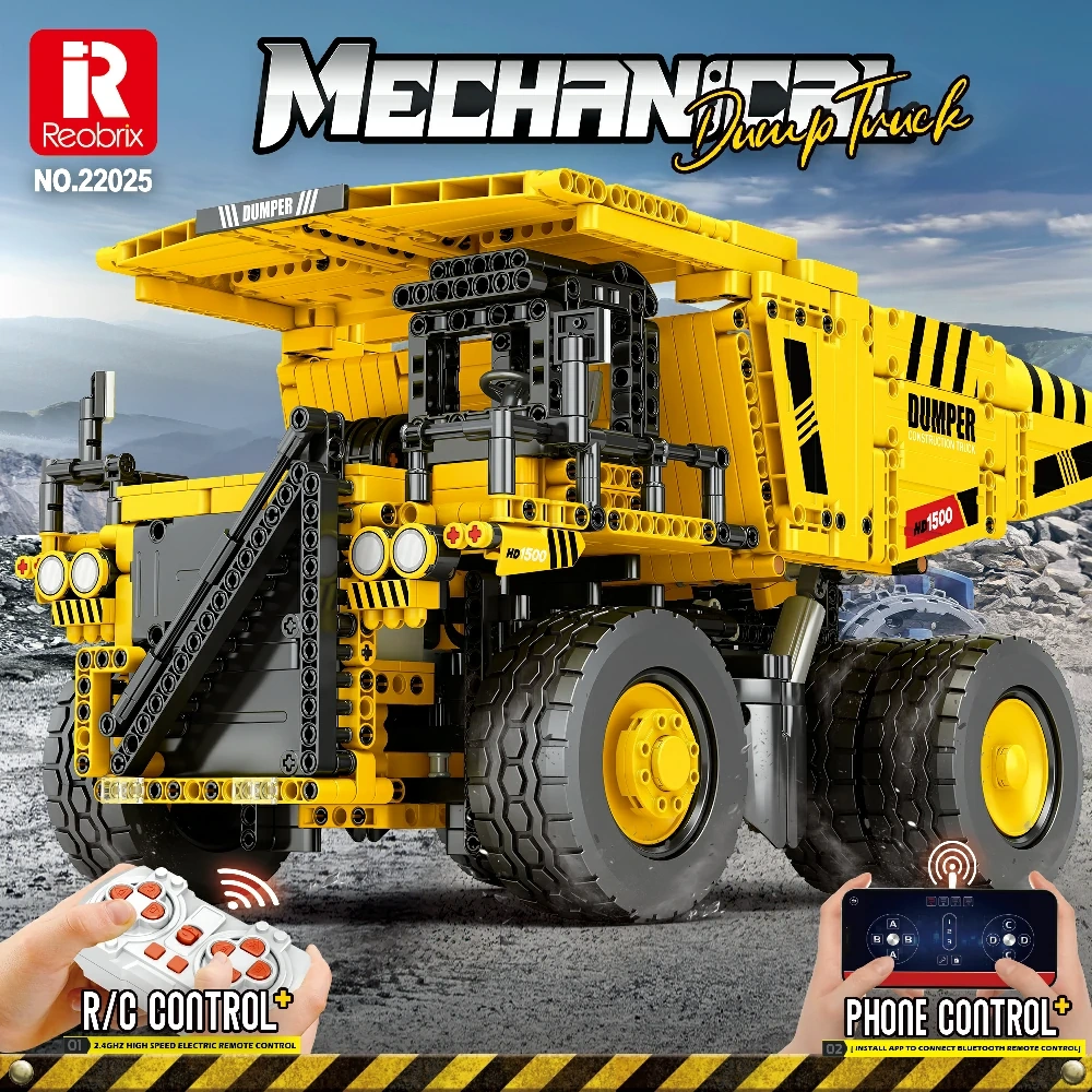 [With Motor] Reobrix 22025 Caterpillar 797 Mining Truck Technic