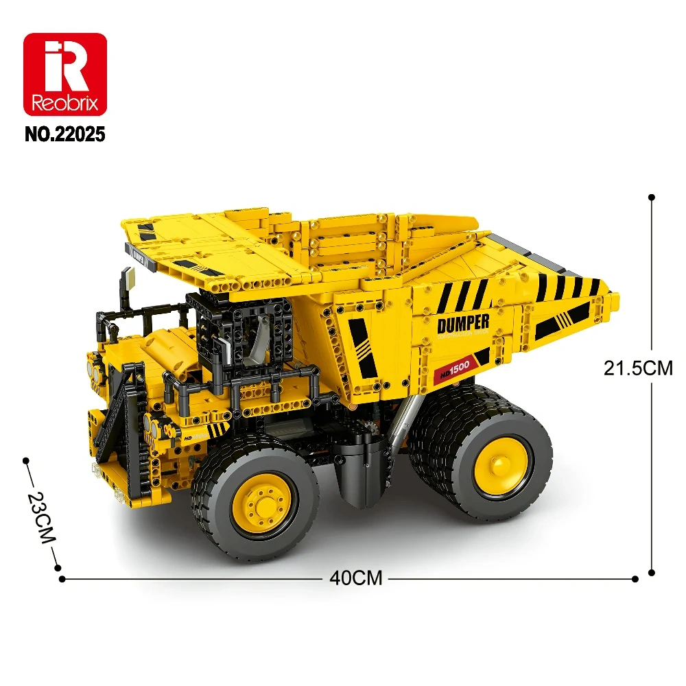 [With Motor] Reobrix 22025 Caterpillar 797 Mining Truck Technic