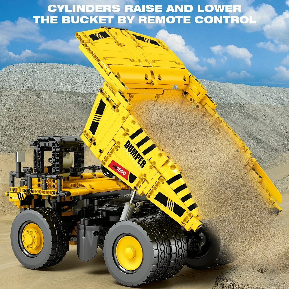 [With Motor] Reobrix 22025 Caterpillar 797 Mining Truck Technic