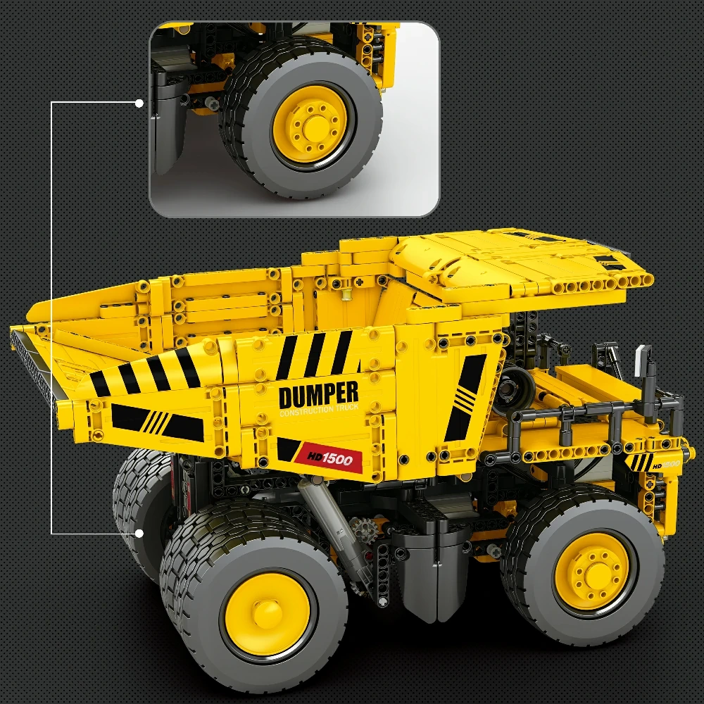 [With Motor] Reobrix 22025 Caterpillar 797 Mining Truck Technic