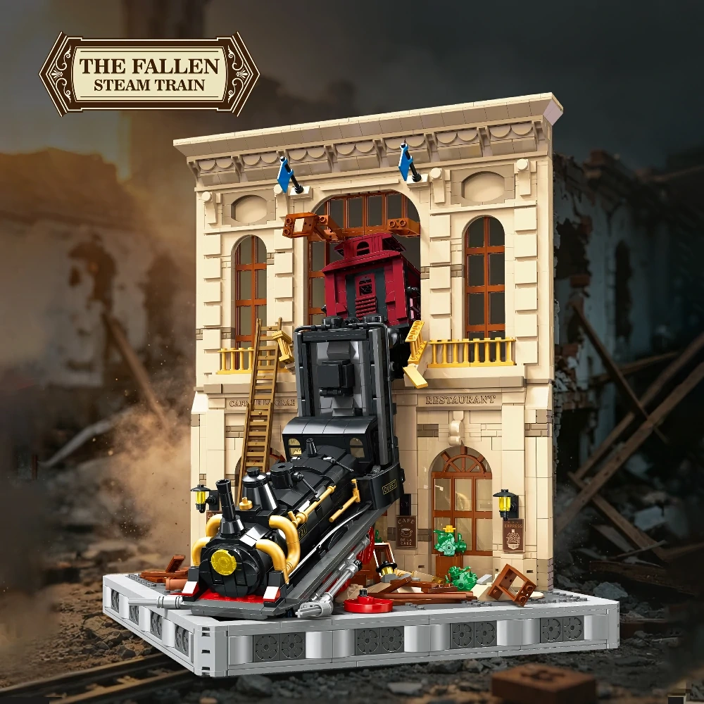 JIESTAR X58001 THE FALLEN STEAM TRAIN Creator Expert