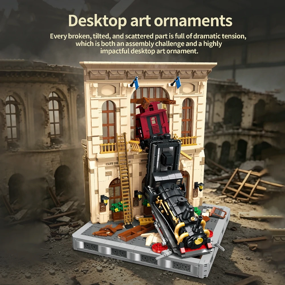 JIESTAR X58001 THE FALLEN STEAM TRAIN Creator Expert