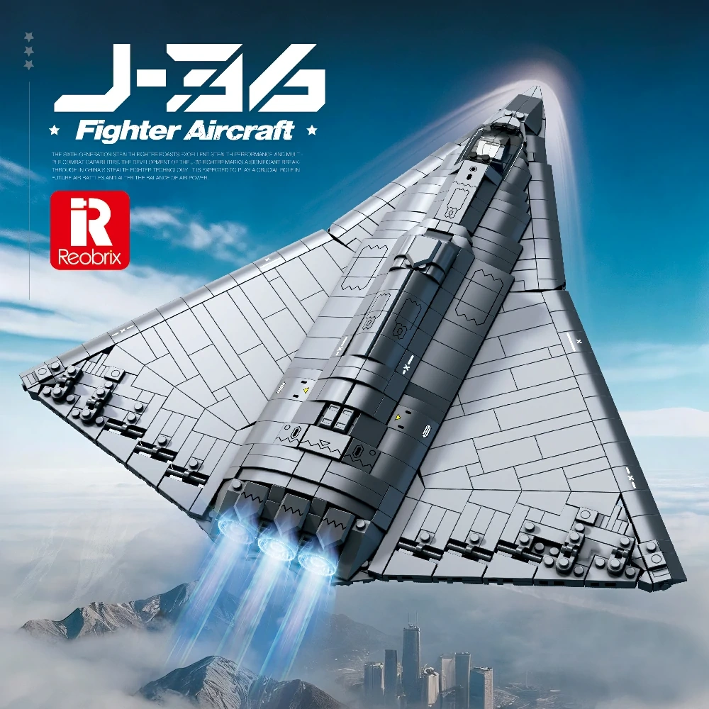 Reobrix 33045 J-36 Fighter Aircraft Military