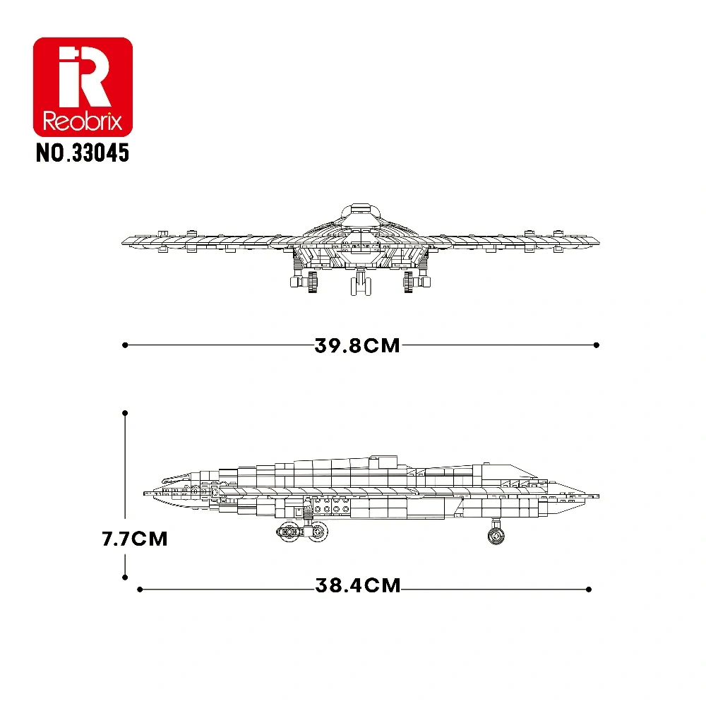 Reobrix 33045 J-36 Fighter Aircraft Military