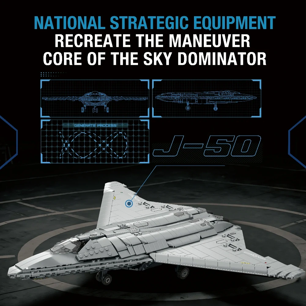 Reobrix 33046 J-50 Fighter Aircraft Military