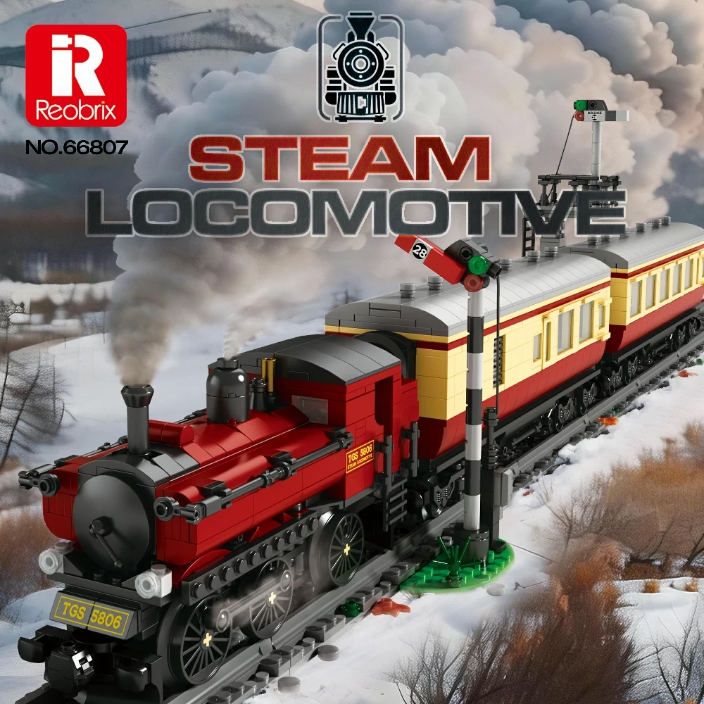 Reobrix 66807 STEAM LOCOMOTIVE Technic