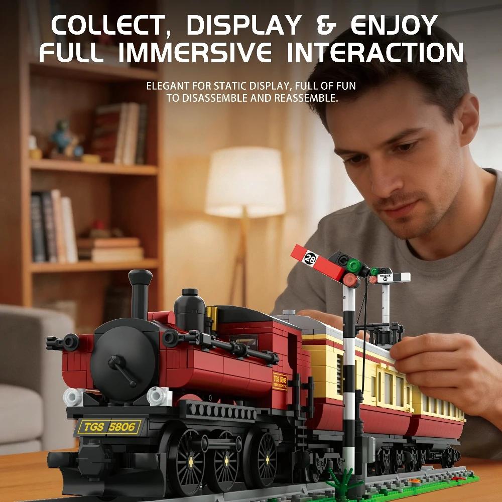Reobrix 66807 STEAM LOCOMOTIVE Technic
