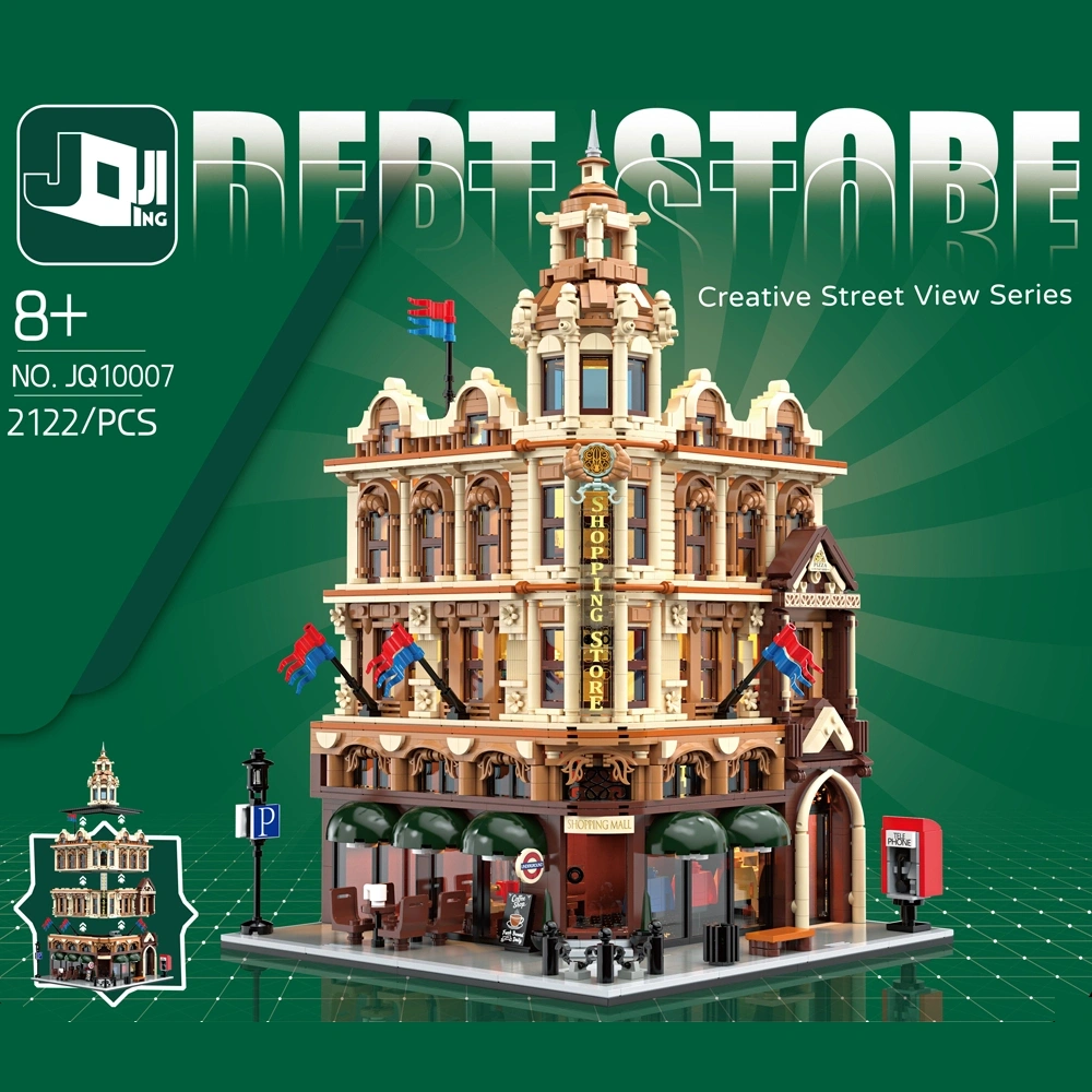 [Mini Micro Bricks] JiQing JQ10007 Shopping Store Modular Buildings