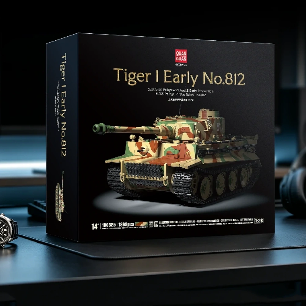 QUANGUAN 100325 Tiger I Early No.812 Tank Military
