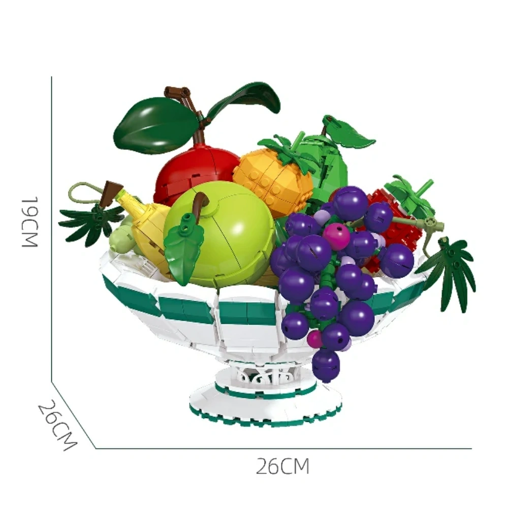 JIESTAR X98003 Fruit Plate Decorations Creator Expert