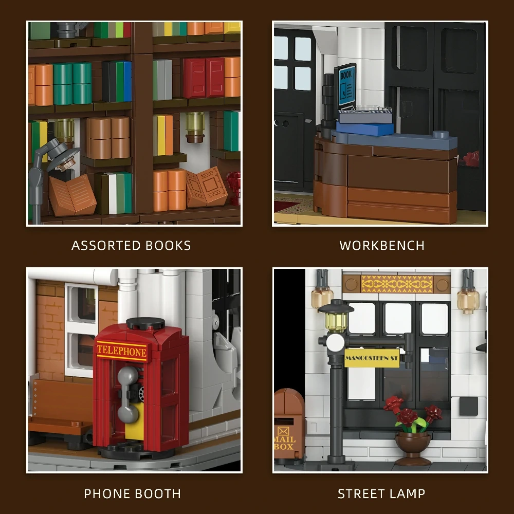 JIESTAR X68002 Library Book Stand Modular Buildings