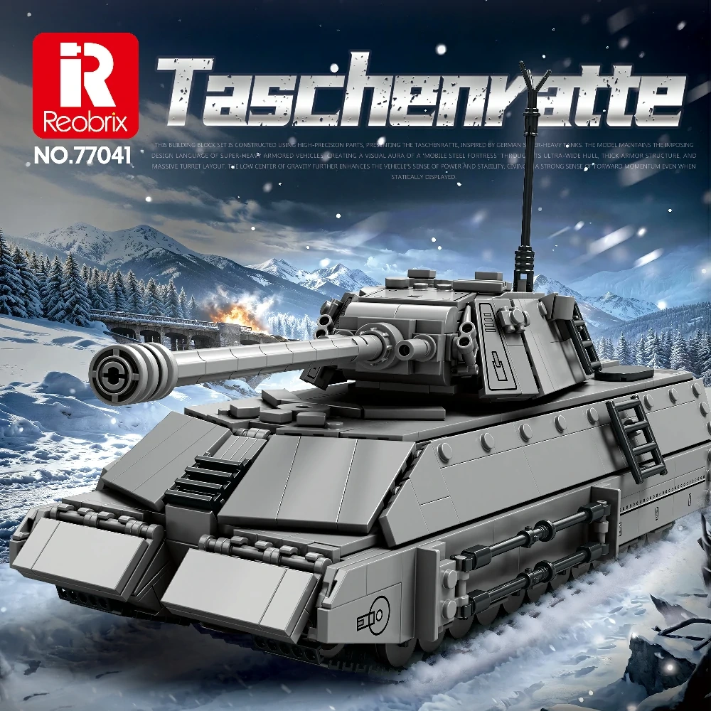Reobrix 77041 TASCHENRATTE Tank Military