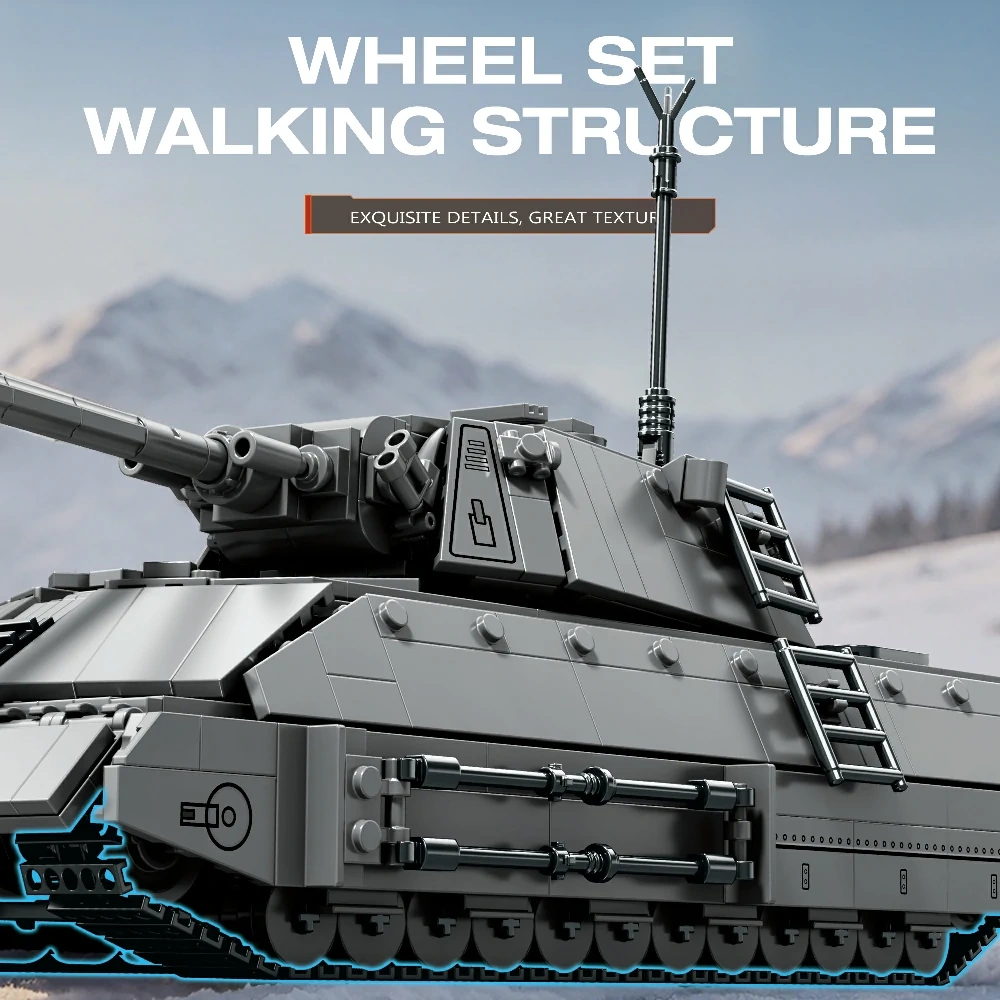 Reobrix 77041 TASCHENRATTE Tank Military