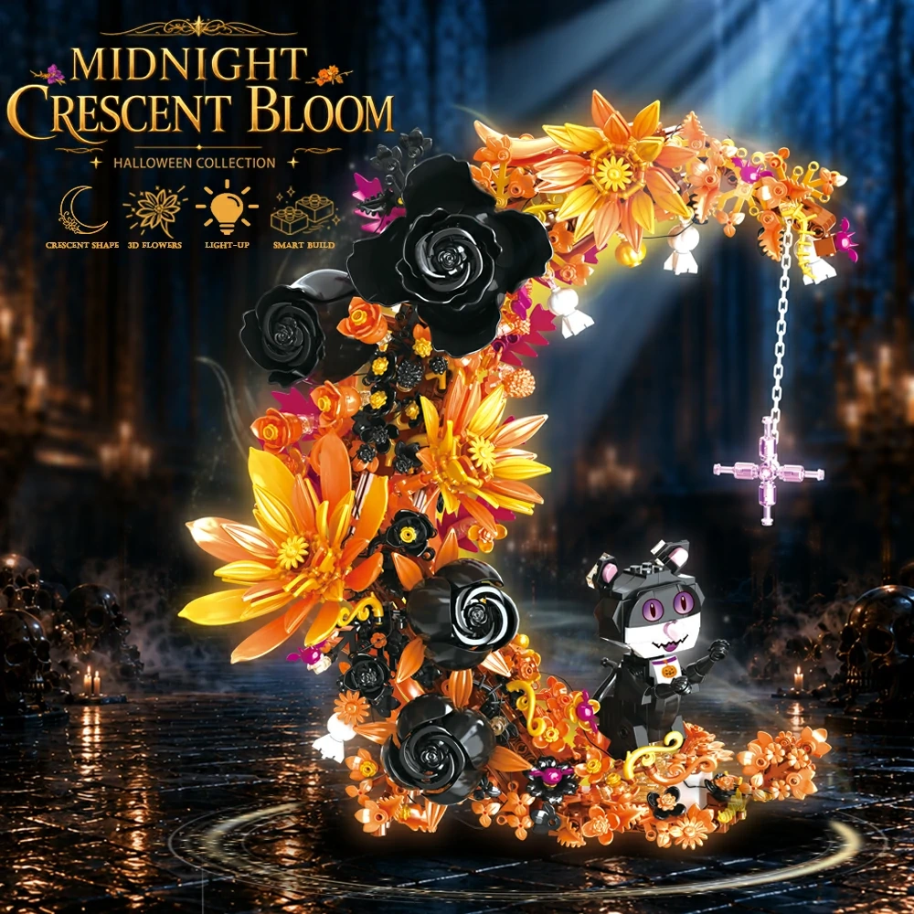 CBOX JD164 Midnight Crescent Bloom Halloween