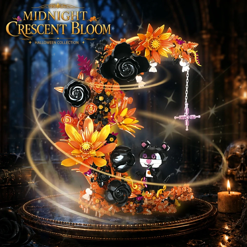 CBOX JD164 Midnight Crescent Bloom Halloween