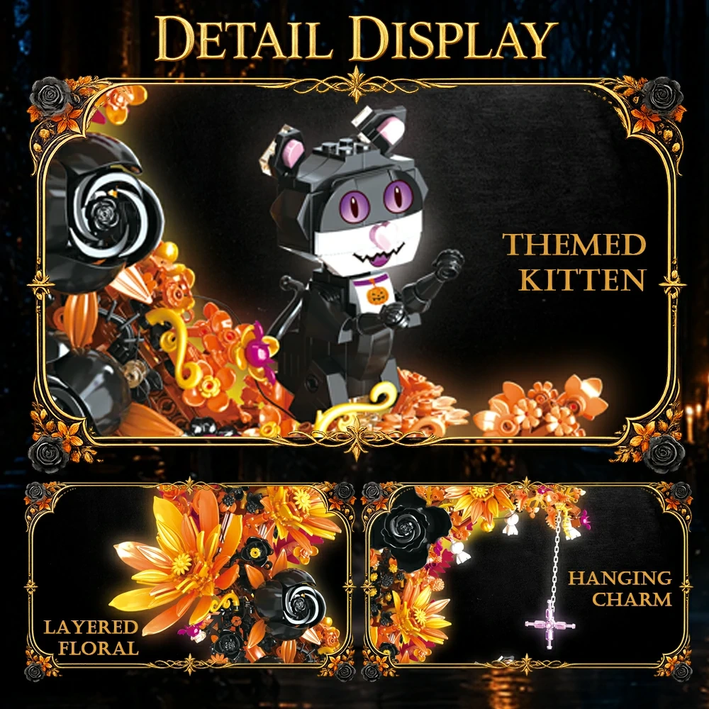 CBOX JD164 Midnight Crescent Bloom Halloween