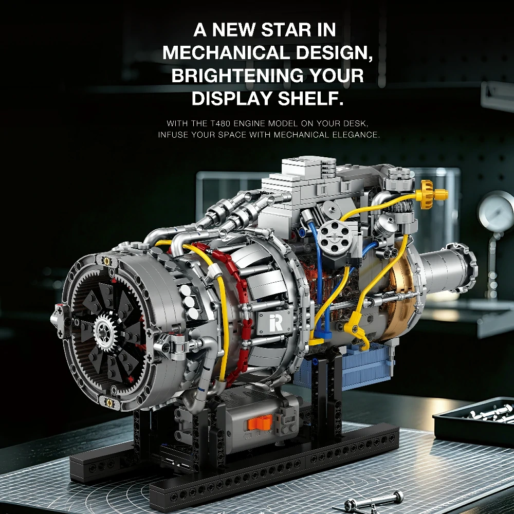 [With Motor] Reobrix 33071 T408 Engine Technic