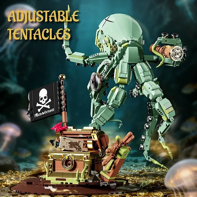 YoLeXi 33131 Pirate Octopus Pirate