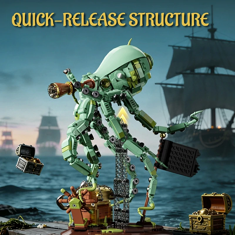 YoLeXi 33131 Pirate Octopus Pirate