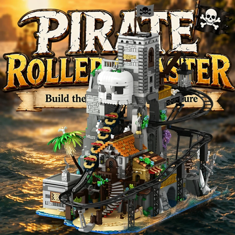 [With Motor] CBOX JD155 Pirate Roller Coaster Pirates