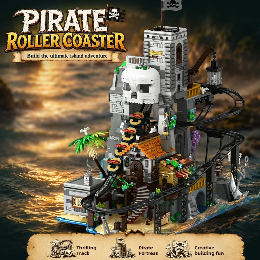 [With Motor] CBOX JD155 Pirate Roller Coaster Pirates