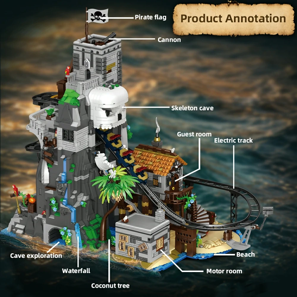 [With Motor] CBOX JD155 Pirate Roller Coaster Pirates